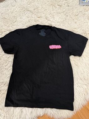 Empyre Black Tee with pink Graphic Print